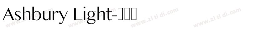 Ashbury Light字体转换